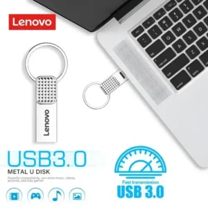 محرك فلاش لينوفو USB 3.0 معدني، عالي السرعة، بسعات تصل إلى 2 تيرابايت، تصميم صغير ومناسب للهواتف وأجهزة الكمبيوتر.