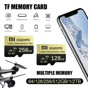 بطاقة ذاكرة Xiaomi Micro SD عالية السرعة، سعات تصل إلى 2 تيرابايت، فئة C10، مثالية للهواتف الذكية، توفر تخزينًا موثوقًا وأداءً سريعًا.