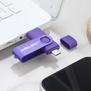 محرك فلاش USB Type-C، بسعة تصل إلى 128 جيجابايت، تصميم عملي وأنيق، مثالي للأعمال والتخزين الشخصي.